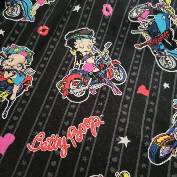 Betty Boop Cinch Bag Mini Backpack drawstring Biker Playful Pop Culture colorful - Picture 4 of 9